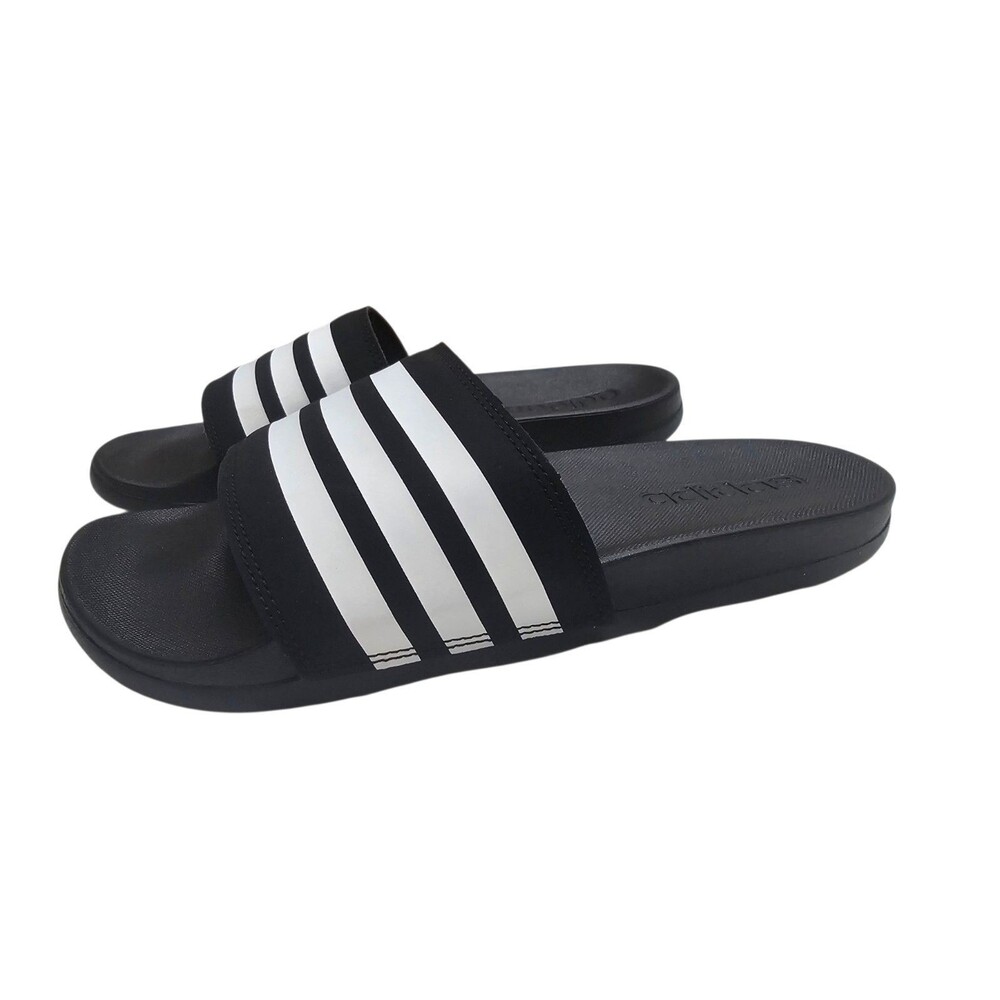 Adidas Adilette Comfort Black Slide Sandals Size 8 US Men / 9 US Women